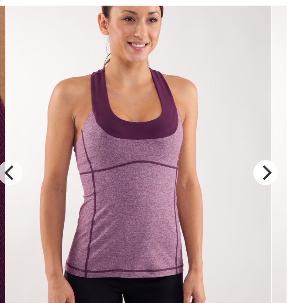 Lululemon Scoop neck tank in purple